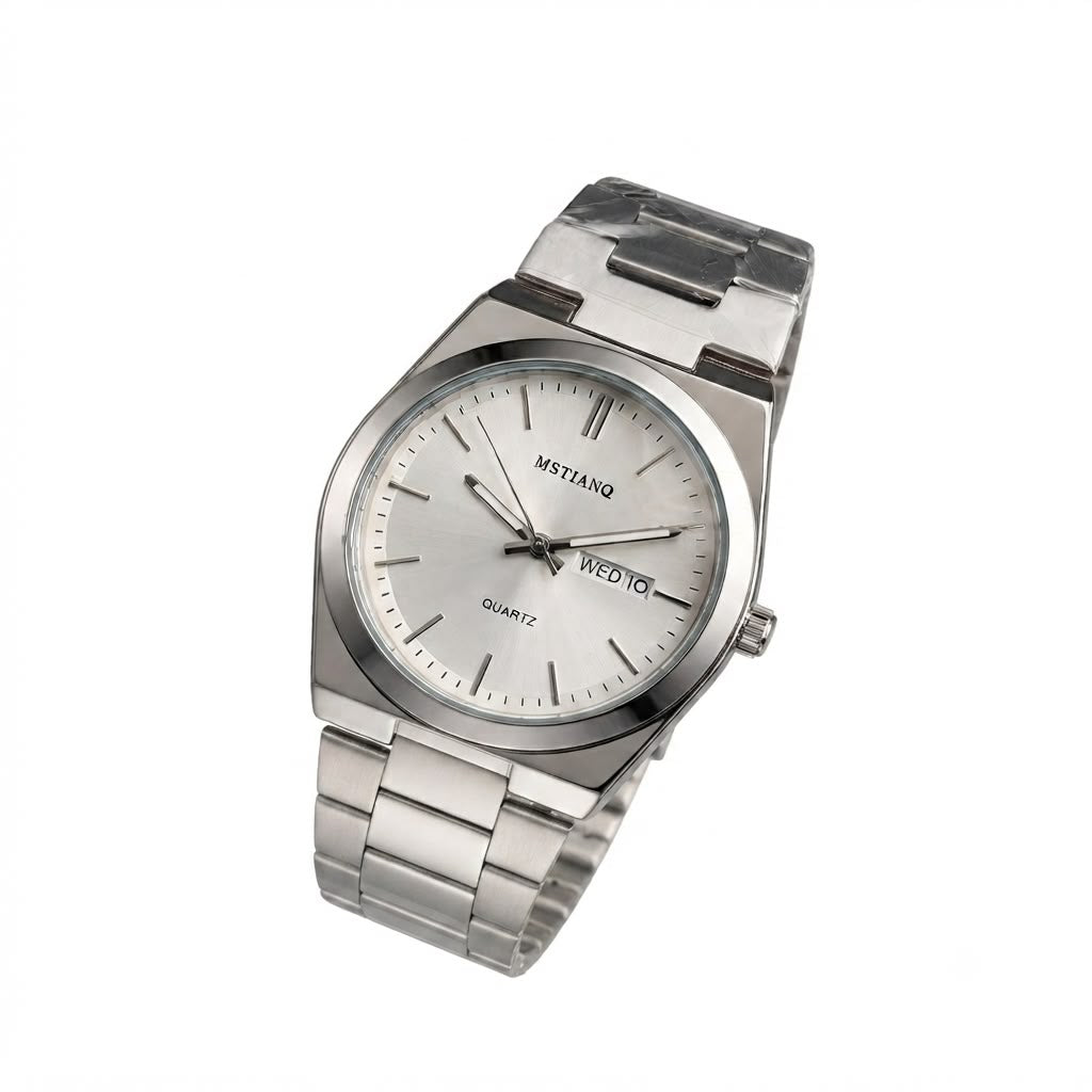 Montre Élégance Stylée Homme avec Bracelet en Acier Inoxydable