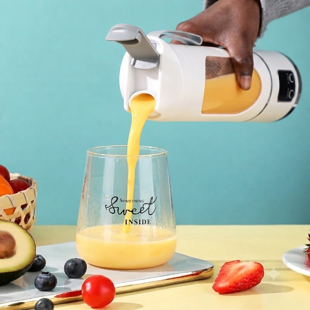 Mini Mixeur Portable Rechargeable USB pour Smoothies, Fruits & Jus